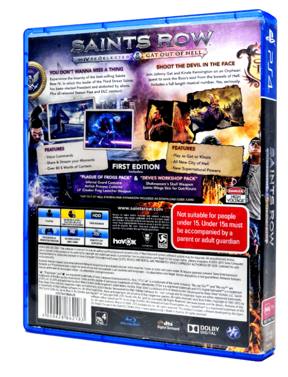 Saints Row IV Re-elected PS4