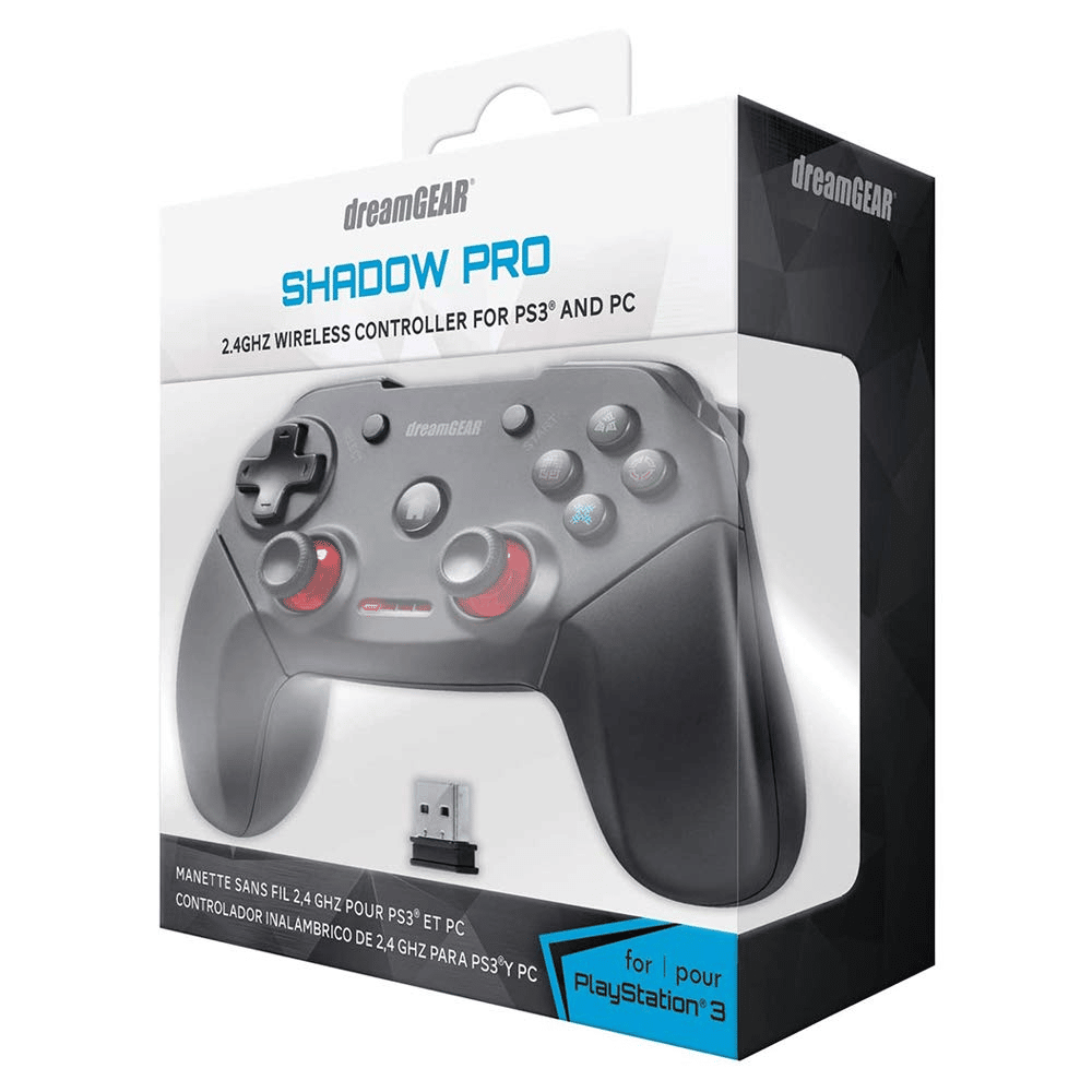 PS3 Wireless Controller: PS3/PC dreamGEAR Shadow Pro (PS4 Size/Shape) - Image 4
