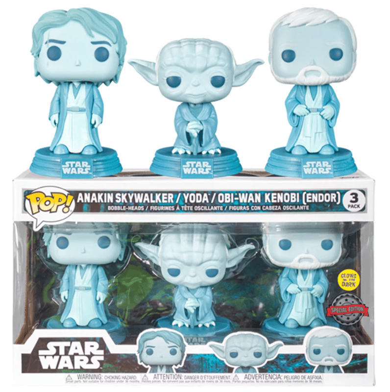Star Wars: Across The Galaxy - Force Ghost 3 Pack, Anakin, Yoda, OBI-Wan Funko Pop!