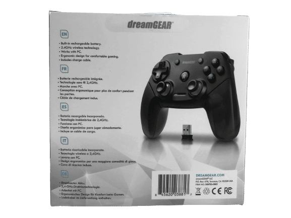 PS3 Wireless Controller: PS3/PC dreamGEAR Shadow Pro (PS4 Size/Shape) - Image 8