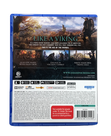 Assassins Creed: VALHALLA (PS5) *MINT COMPLETE* - Image 3