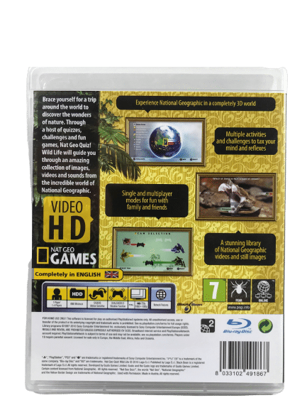 National Geographic QUIZ WILDLIFE (Nat Geo Quiz Wildlife) PS3 *EXCELLENT & COMPLETE* - Image 3
