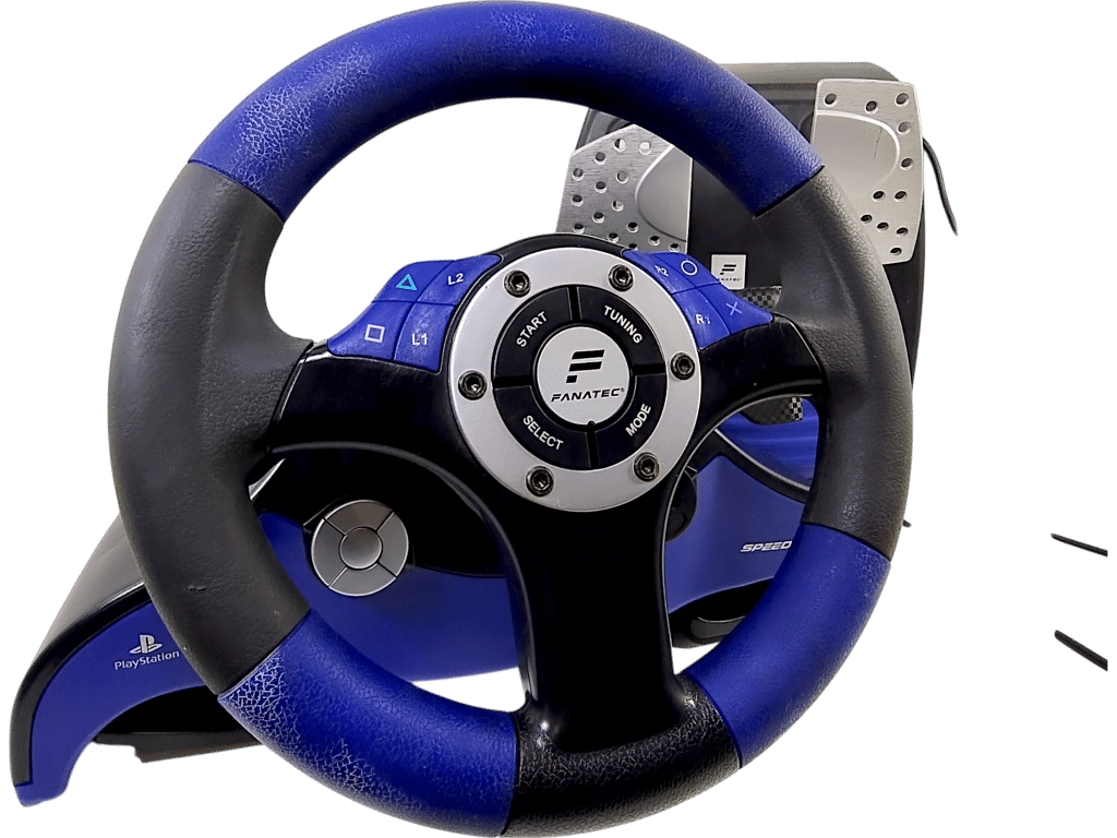 Fanatec Speedster 3 Steering Wheel + Pedals RACING SET UP (PS2)