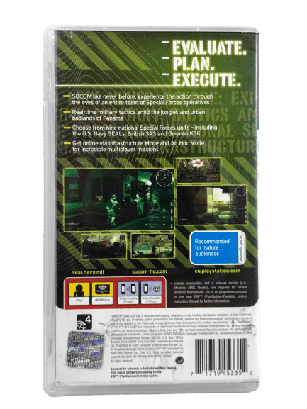 SOCOM: U.S. Navy Seals Tactical Strike (PSP) *MINT COMPLETE* - Image 4