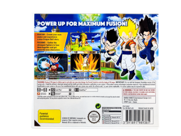 Dragon Ball Fusions Nintendo 3DS game