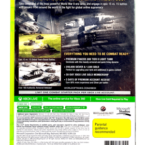 World of Tanks Xbox 360 game