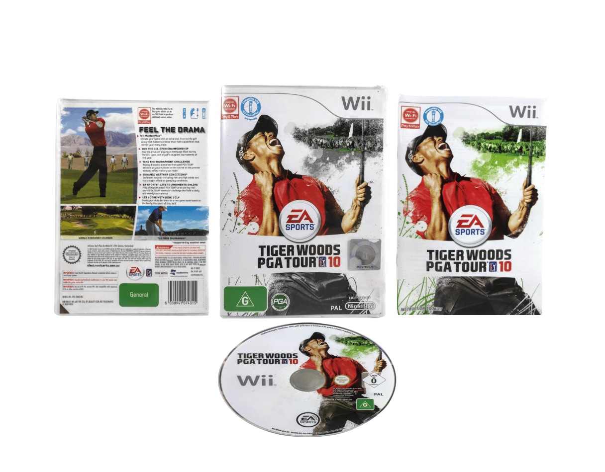 Tiger Woods PGA Tour 10 Nintendo Wii game