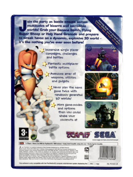 WORMS 3D PS2 game