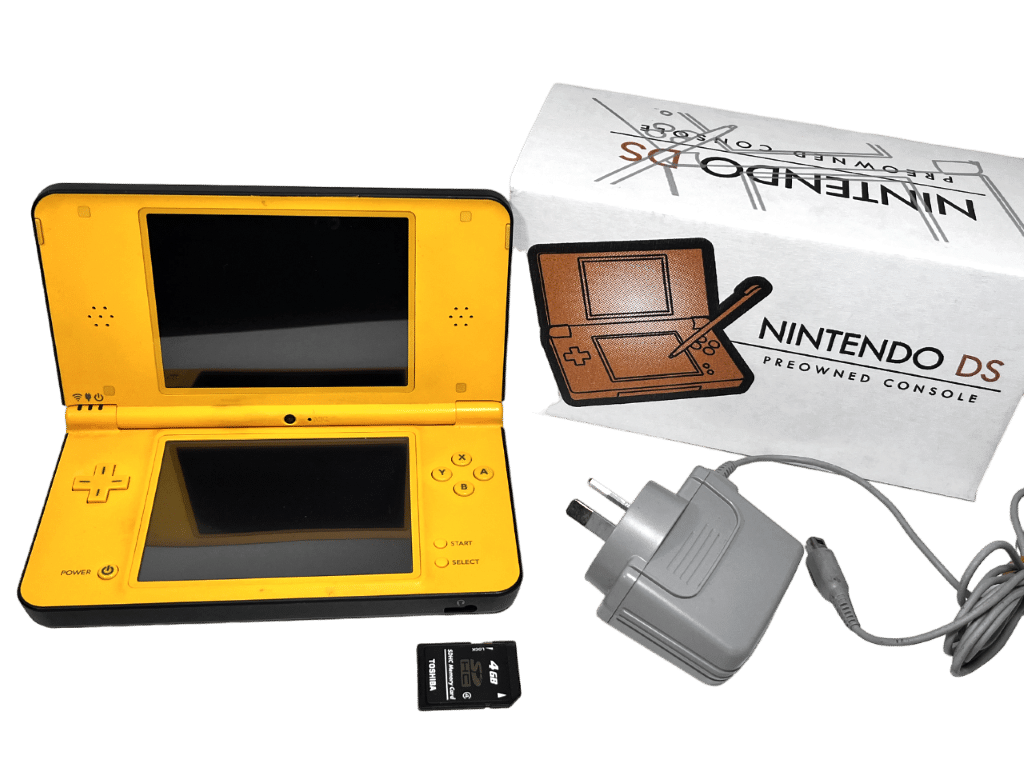 Nintendo DSi XL + Genuine Charger + 4GB Card + Box