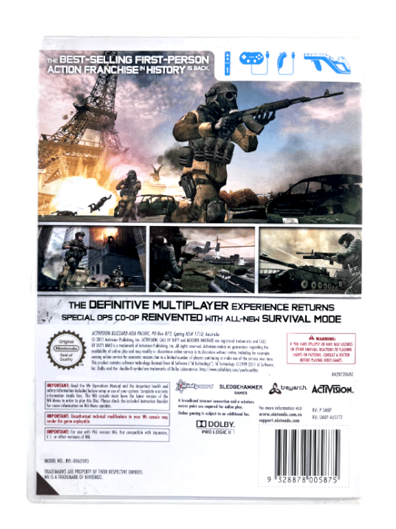 Activision Call Of Duty Advanced Warfare Wii U Mint Disc Nintendo