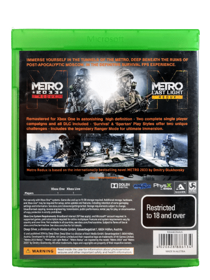 Metro Redux (Xbox One) *EXCELLENT & COMPLETE* - Image 4