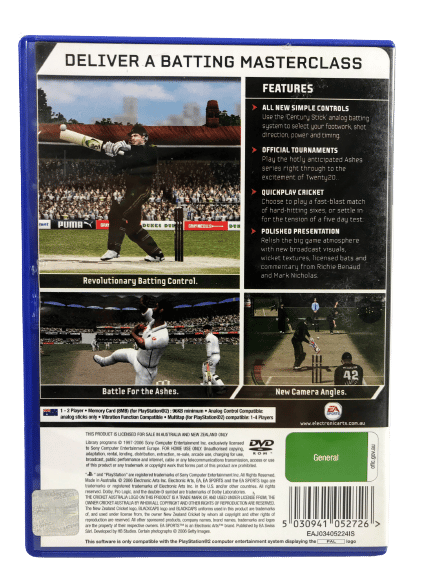 EA Sports CRICKET 07 / Cricket '07 (PS2) *MINT COMPLETE* - Image 3