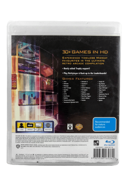 Midway Arcade Origins (30 GAMES IN 1) PS3 *MINT COMPLETE* - Image 3