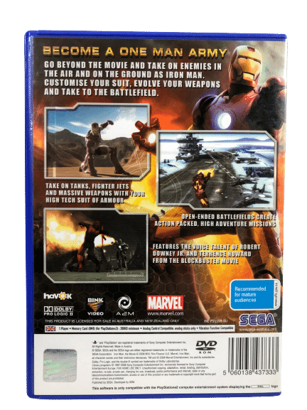 Iron Man (PS2) *EXCELLENT CONDITION, No Manual* - Image 8