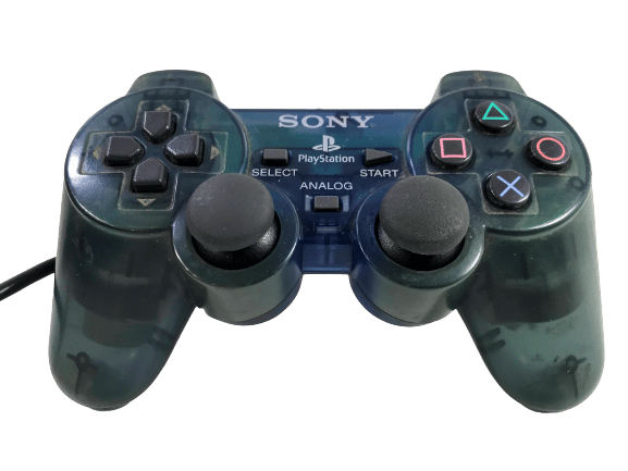 SONY PS2 Controller TRANSLUCENT BLUE