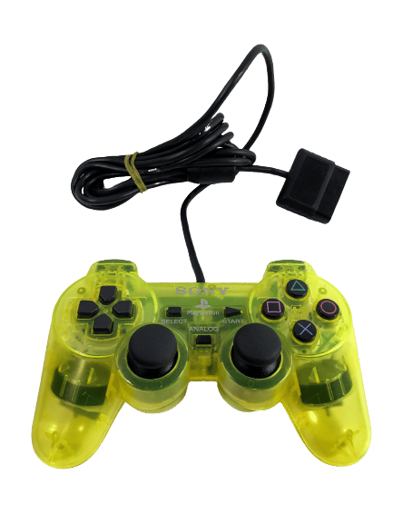 SONY PS2 Controller (TRANSLUCENT) *LEMON YELLOW SCPH-10010* - Image 2