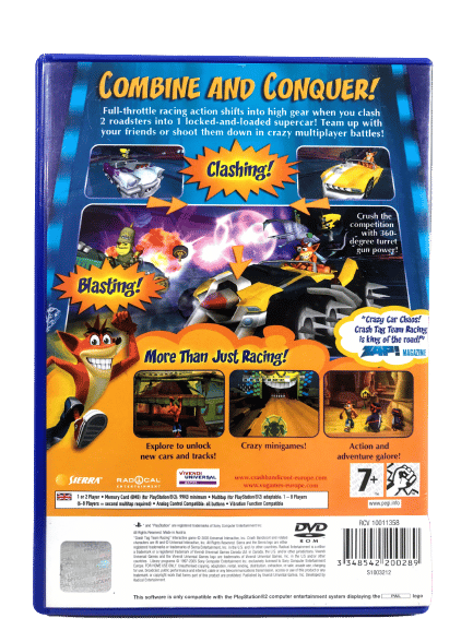 Crash TAG TEAM RACING (PS2) *MINT COMPLETE* - Image 4
