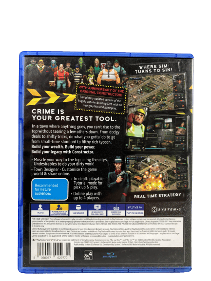 CONSTRUCTOR (PS4) *MINT COMPLETE* - Image 3