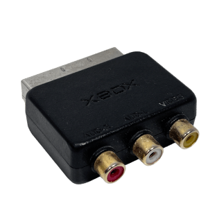 Genuine Microsoft Xbox RCA to SCART AV Block Adapter