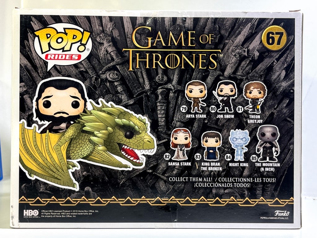 Funko Pop! RIDE: Game of Thrones: Jon Snow Rhaegal DELUXE (LARGE