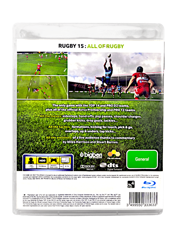 RUGBY 15 (PS3)