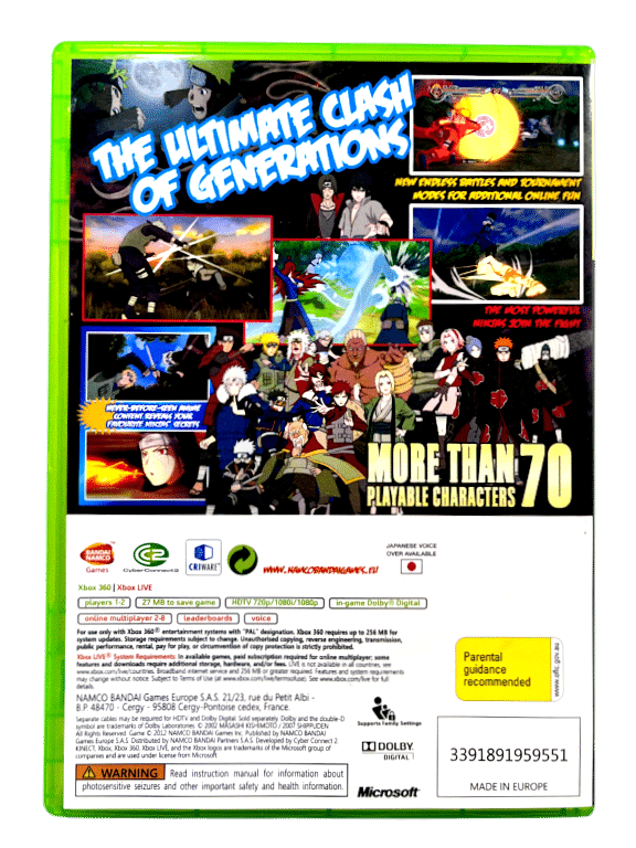 Naruto Shippuden Ultimate Ninja Storm Generations (XBox 360)