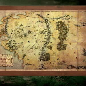 THE LORD OF THE RINGS - Map of Middle Earth