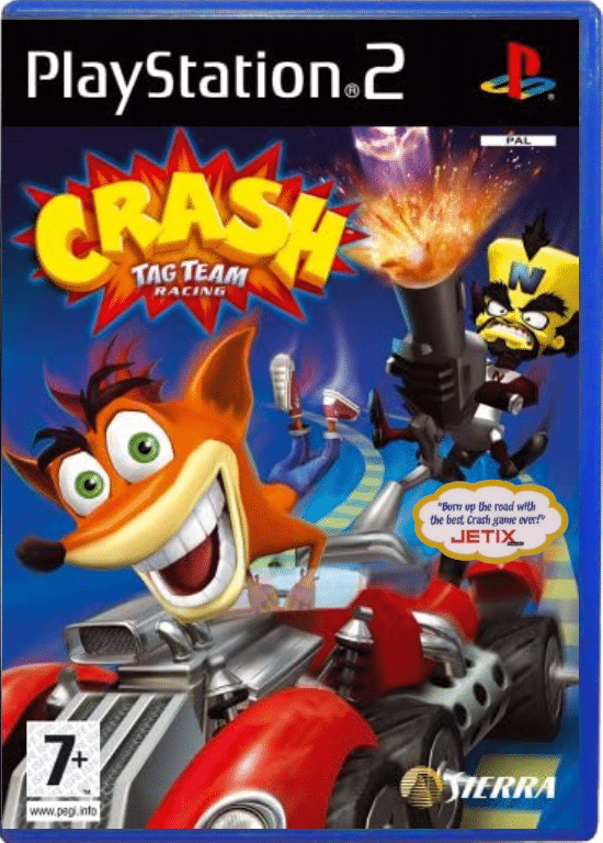 Crash TAG TEAM RACING (PS2) *MINT COMPLETE* - Image 2