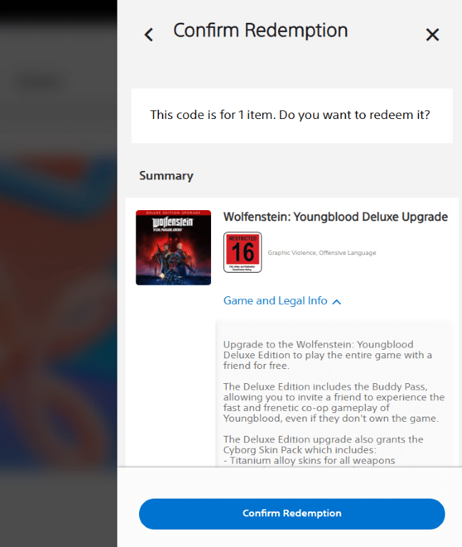 Wolfenstein Youngblood Deluxe Edition (PS4) *MINT COMPLETE* - Image 2