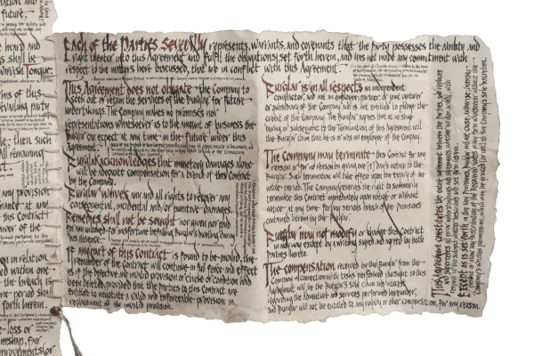 WETA LOTR Burglar Contract of Bilbo Baggins - Mini - Image 4