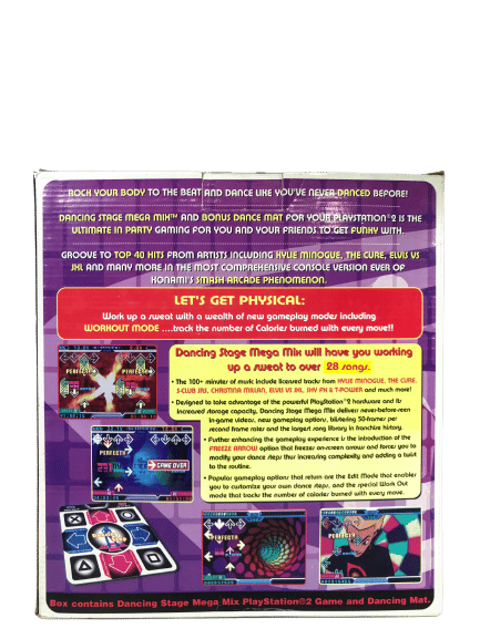 Dancing Stage Mega Mix with Bonus Dance Mat *COMPLETE BOX SET* - Image 8