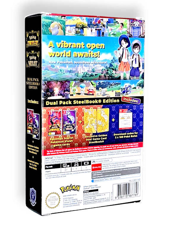 Pokemon Scarlet + Pokemon Violet BOXED STEEL COLLECTOR'S BUNDLE - Image 5