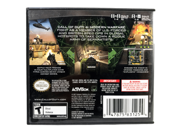 Call of Duty 4: Modern Warfare (DS) *MINT COMPLETE* - Image 2