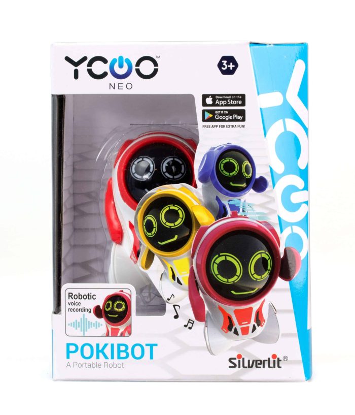 PORTABLE ROBOT YCOO Silverlit: Pokibot Round (Red) - Image 4