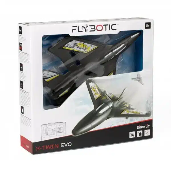 RADIO-CONTROLLED JET: SilverLit Flybotic X-Twin Evo - Black/Yellow - Image 3