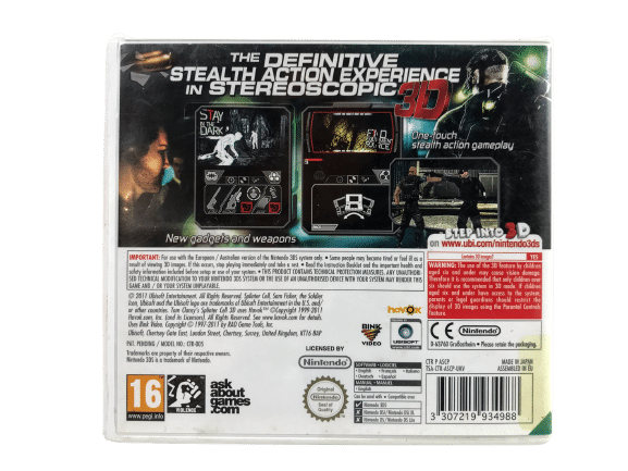 Tom Clancy's Splinter Cell 3D (3DS) *COMPLETE* - Image 3