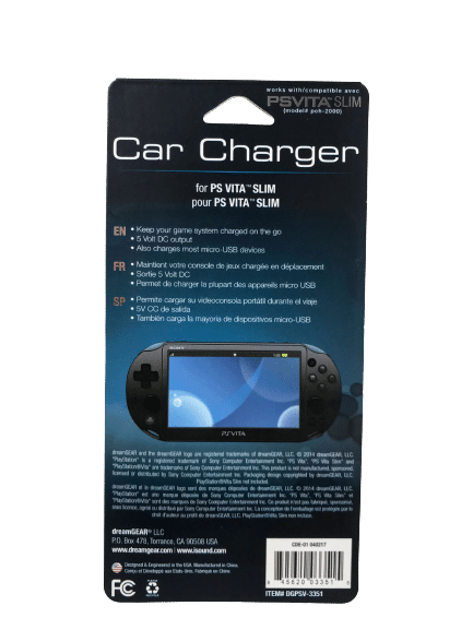 dreamGEAR Car Charger PS VITA SLIM CHARGER (NEW) - Image 3