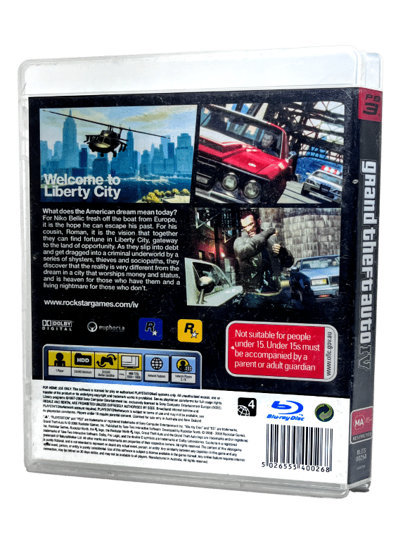 Grand Theft Auto IV PS3