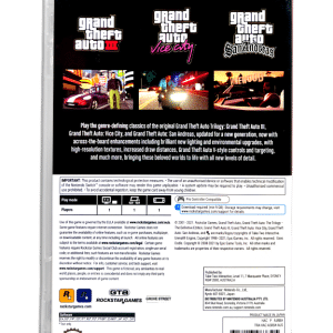 Grand Theft Auto: The Trilogy – The Definitive Edition (Switch)