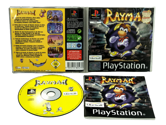 RAYMAN The Original Game (PS1) *MINT COMPLETE*