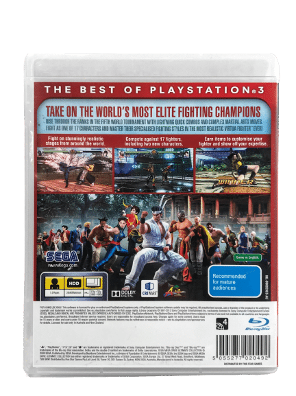 VIRTUA FIGHTER 5 (Virtua Fighter V) PS3 *MINT COMPLETE* - Image 6