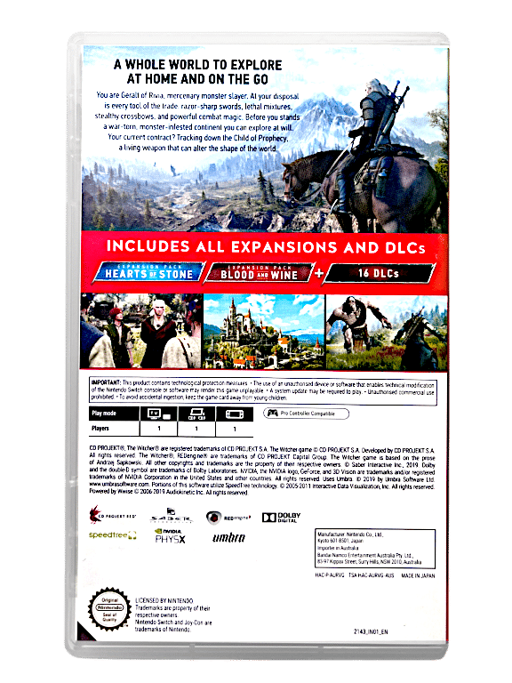 The Witcher 3: Wild Hunt (Nintendo Switch)
