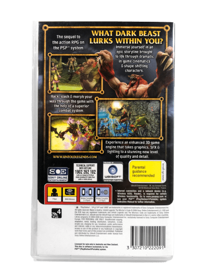 Untold Legends The WARRIORS CODE (PSP) *MINT COMPLETE* - Image 2