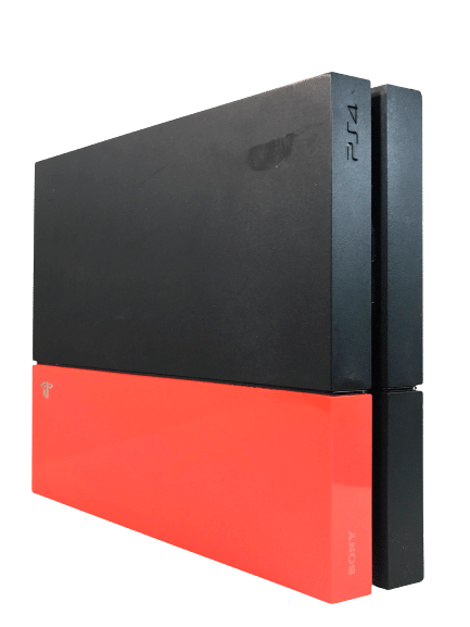 PS4 500GB (RED / BLACK) + Controller + Leads - Image 2