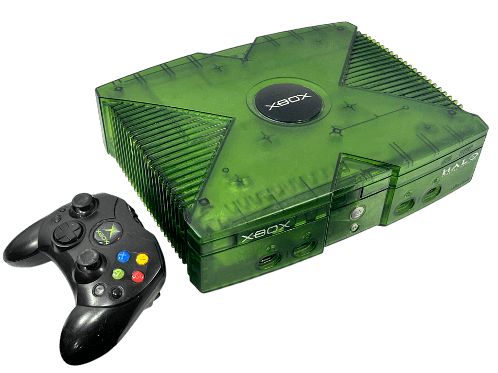 Original XBox Console TRANSLUCENT GREEN HALO LIMITED EDITION