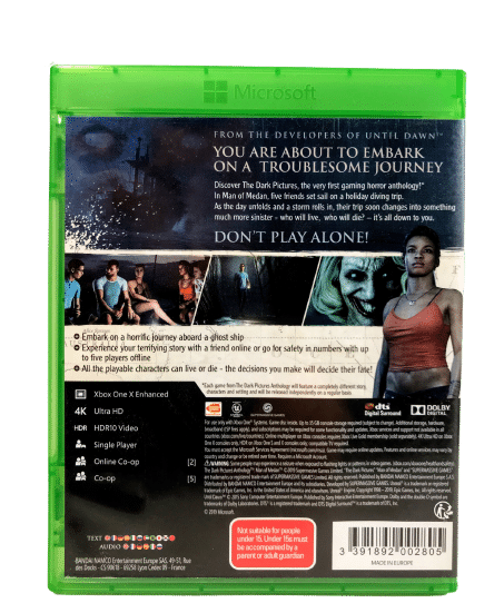 The Dark Pictures: Man of Medan (XBox One) *MINT COMPLETE* - Image 3