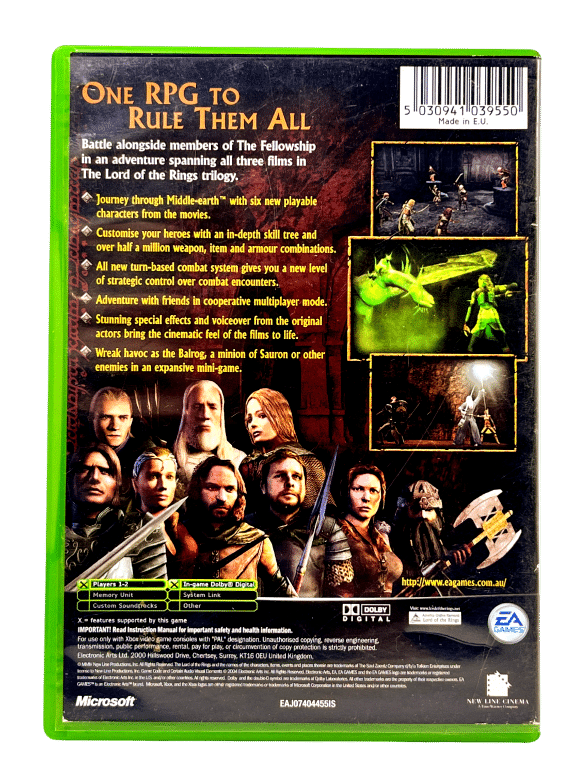 The Lord of the Rings: The Third Age (XBox)