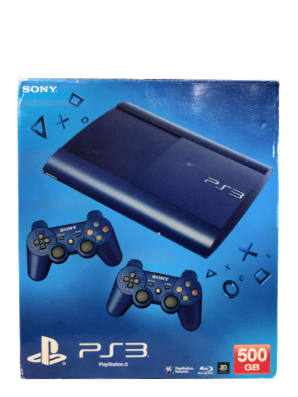 PS3 Super-Slim 500GB LIMITED EDITION BLUE *MINT IN BOX* - Image 2