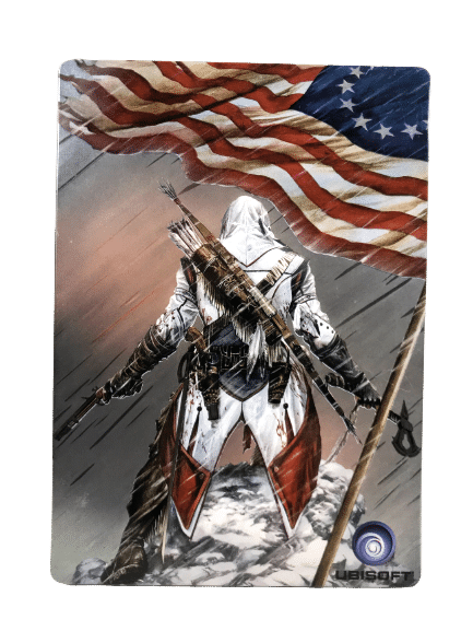 ASSASSIN'S CREED III (Assassins Creed 3) *STEEL COLLECTOR'S CASE* XBox 360 limited edition Steel Case