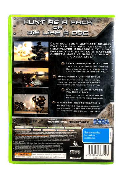 CHROMEHOUNDS (Chrome Hounds) Xbox 360 *MINT COMPLETE* - Image 12